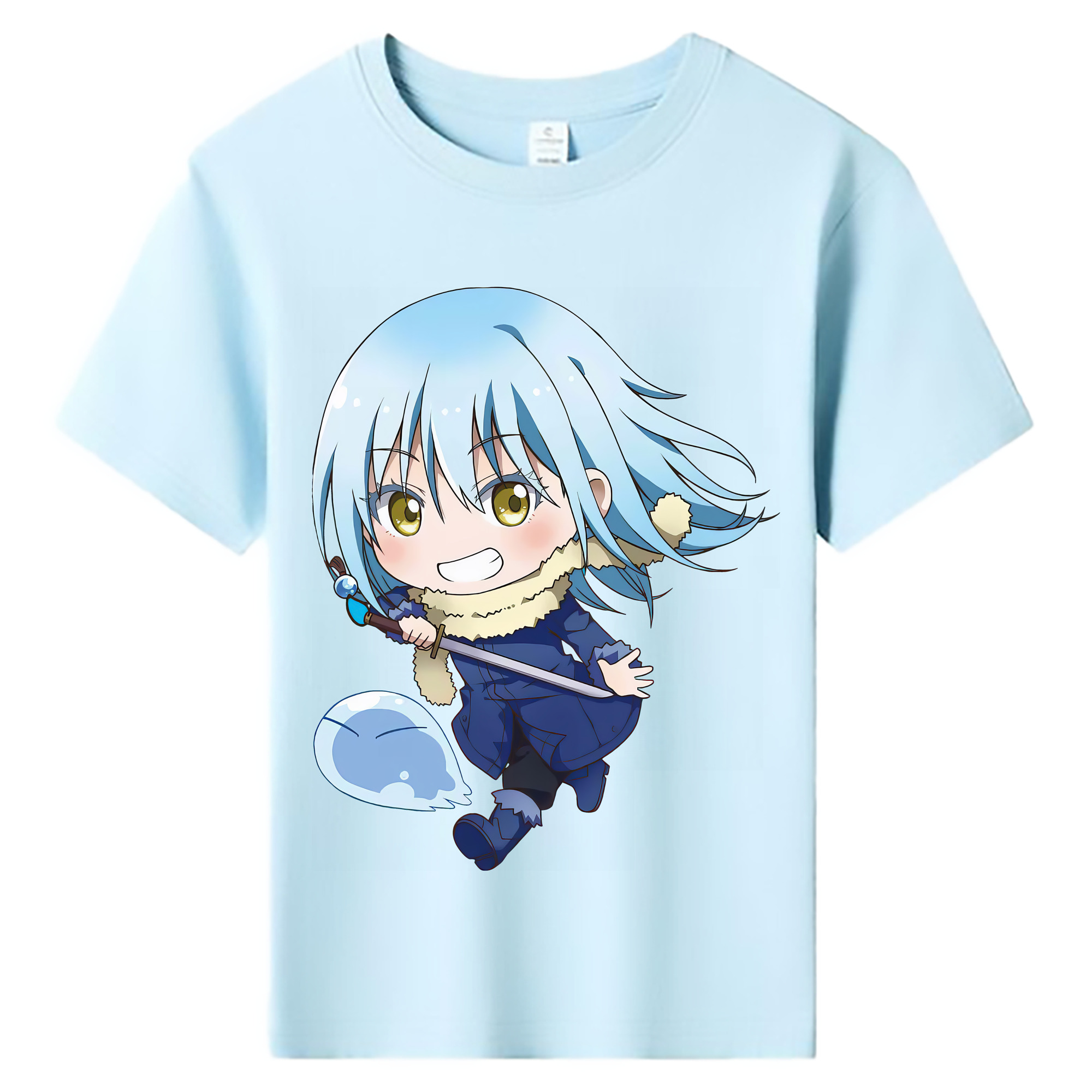 （画像用） 転スラ Regarding Reincarnated to Slime 綿100％キッズTシャツ（フロントプリント）